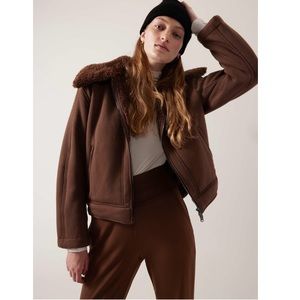 ATHLETA | Westbound Sherpa Jacket In Mahogany